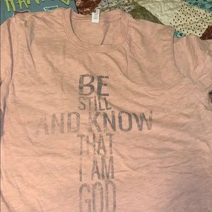 Blush Pslam 46:10 T-shirt